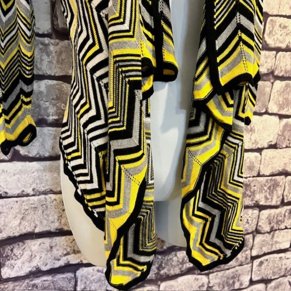 Cache No Close Shawl Front 3/4 Sleeve Sweater Size M - Picture 3 of 8